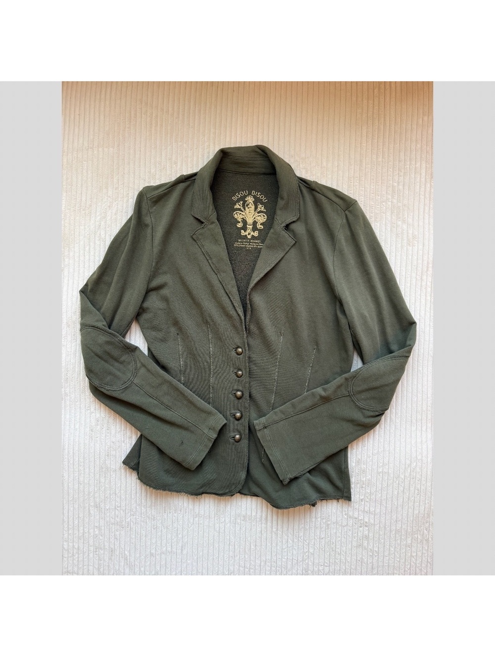 Bisou Bisou Vintage Y2K Corset-Inspired Fitted Blazer
